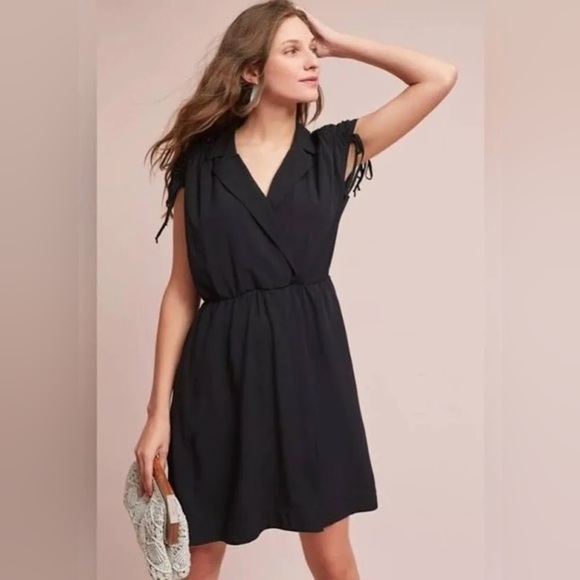 Maeve Dresses & Skirts - Anthropologie Maeve Carlotta Ruched Shirt Dress Size XS